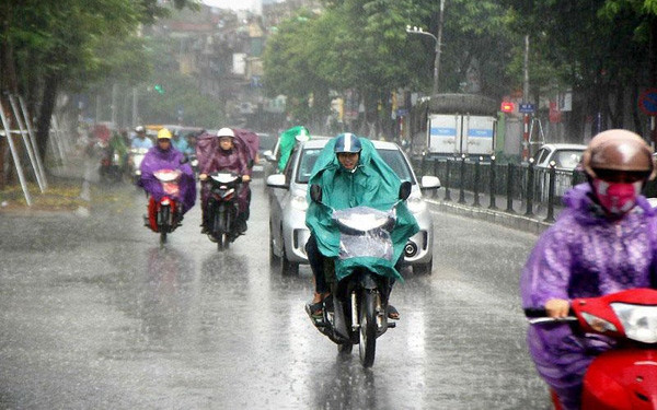 Khu vực Thanh Hoá đến Thừa Thiên Huế trời có mây, chiều tối đến đêm có khả năng cao có mưa rào