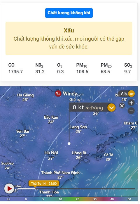 Chất lượng không khí đặc biệt gây ảnh hưởng đến sức khỏe người già và trẻ nhỏ