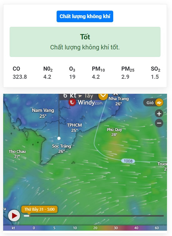 Kiểm tra chất lượng không khí tại Cần Thơ