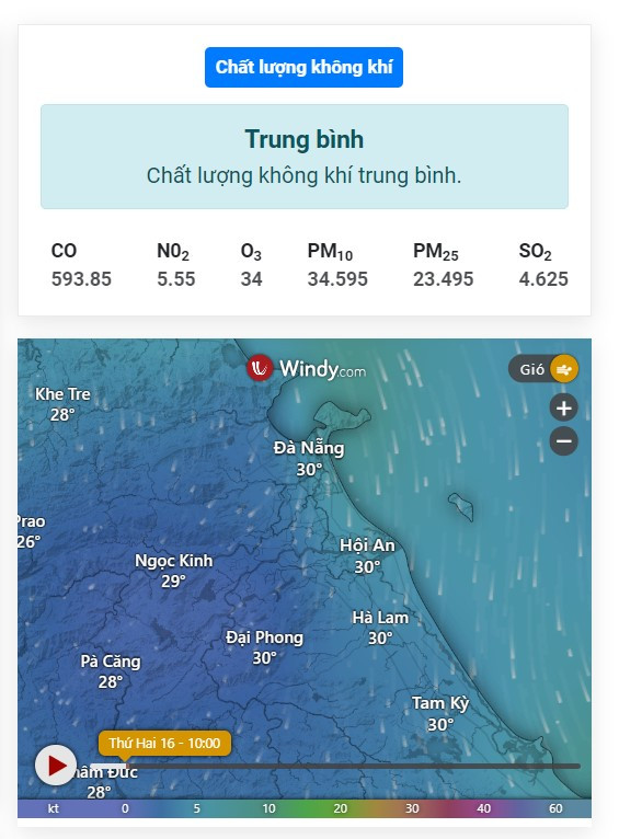 Đừng quên kiểm tra chất lượng không khí trước khi ra ngoài