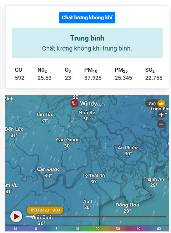 Chất lượng không khí Long An được giám sát kỹ lưỡng và cảnh báo liên tục