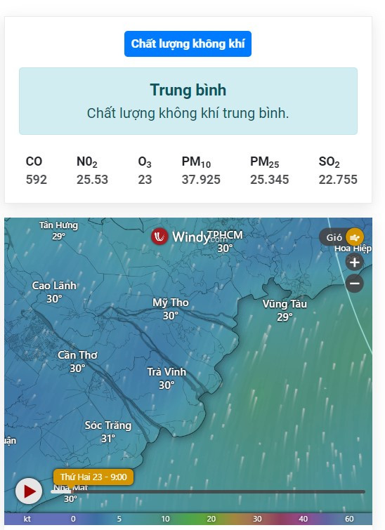 Dễ dàng kiểm tra chất lượng không khí tại khu vực sinh sống